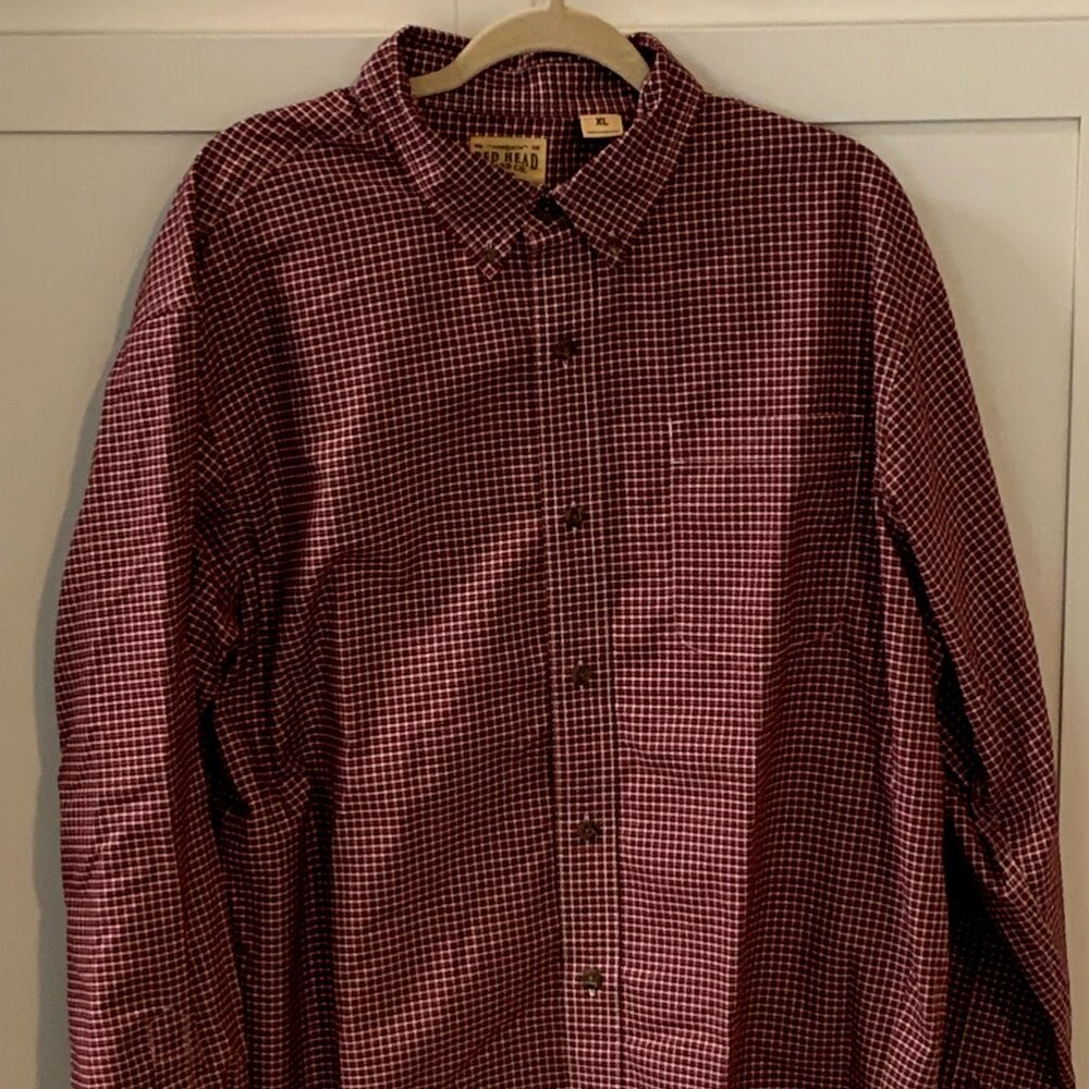 Mens Redhead Wrinkle Free XL Long Sleeve